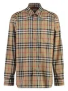 Burberry Check Print Shirt Caxtan In Multi