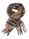 Burberry Men Check Print Scarf In Brown