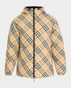 Burberry Quilted Jacket With Distinctive Plaid Pattern In Sand Ip Check