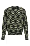 BURBERRY BURBERRY MEN CHECK CRINKLED SWEATER