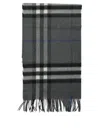 Burberry Check Scarves Grey In Gray