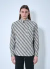 Burberry Poplin Shirt With Embroidered Collar And Pocket In Multi