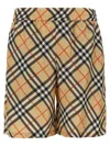 Burberry Check Drawstring Shorts In Brown