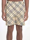 Burberry Vintage Check-pattern Shorts In Cream