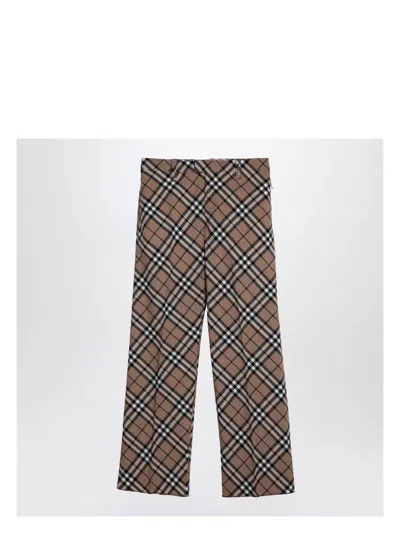 BURBERRY MEN'S CHECK TROUSERS