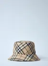 Burberry Men Check Twill Bucket Hat