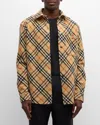 Burberry Button-down Collar Checked Pattern Shirt In Sand Ip Check