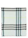 Burberry Giant Mugiant Chk Scf Wool Scarf In Breeze Ip Check