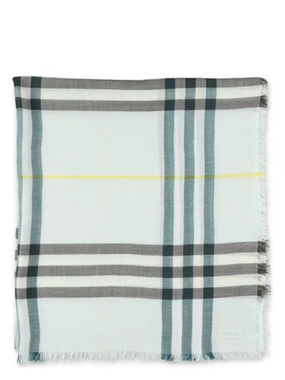 BURBERRY MEN'S CHECK WOOL SCARF