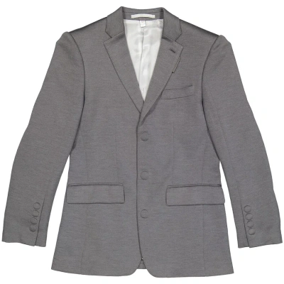 Burberry Men's Cloud Grey English Fit Cashmere Silk Jersey Tailored Jacket