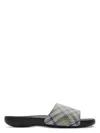 Burberry Beige Dive Check Slides