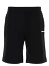 Burberry Relaxed-fit Green Shorts With Elastic Waistband In Black