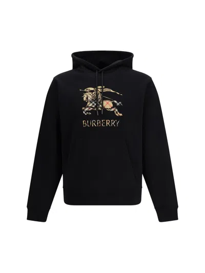 BURBERRY BURBERRY MEN COTTON HOODIE WITH FADED EKD