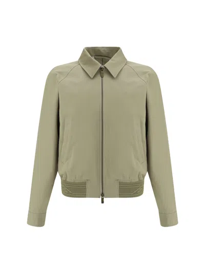 Burberry Men Cotton Jacket In Green