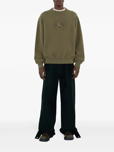 Burberry Men Cotton Sweatshirt In Silt