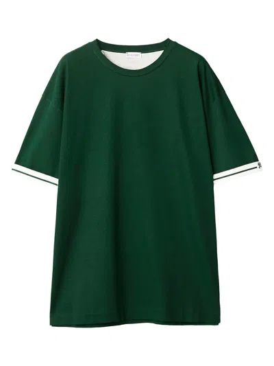 Burberry Men's Cotton T-shirt In Green