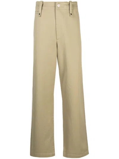 Burberry Men Cotton Trousers In Brown
