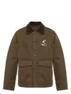 Burberry Cotton Jacket With Corduroy Collar In C1764