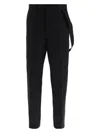 Burberry Men Black Cotton Wide-leg Pant