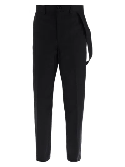 BURBERRY MEN'S COTTON WIDE-LEG PANT