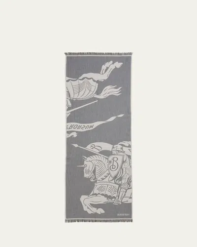 Burberry Men's Cotton-wool Knight Ekd Scarf In Calico
