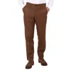 BURBERRY BURBERRY MEN'S DARK BIRCH BROWN DOVER CROPPED TAILORED TROUSERS