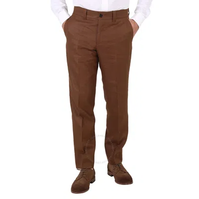 Burberry Men's Dark Birch Brown Dover Cropped Tailored Trousers