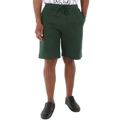 Pre-owned Burberry Men's Dark Pine Green Jorden Drawstring Shorts, Size Small