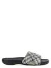 Burberry Patterned Strap Open Toe Rubber Sandals In Multi