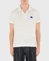 Burberry Polo Shirt With Ekd In White