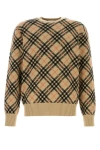 Burberry Cashmere Crewneck Sweater In Multicolor