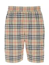Burberry Men Embroidered Polyester Bermuda Shorts
