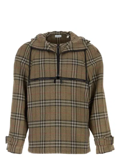 BURBERRY MEN'S EMBROIDERED VISCOSE BLEND SWEATSHIRT