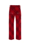 Burberry Plaid-check Wide-leg Wool Trousers In Multicolor