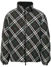Burberry Multicolorreversible Down Jacket With All-over Check Motiv In Tech Fabric Man In Snug