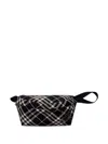 Burberry Check Belt Bag In Black