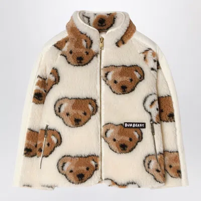 Burberry Men's Fleece Jacket Featuring Thomas The Bear In Multi