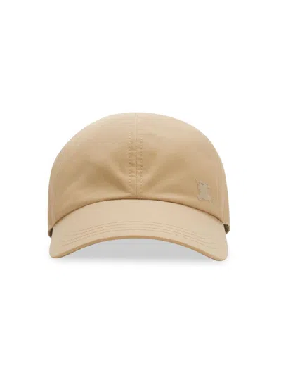 Burberry Men's Gabardine Baseball Cap In Sand