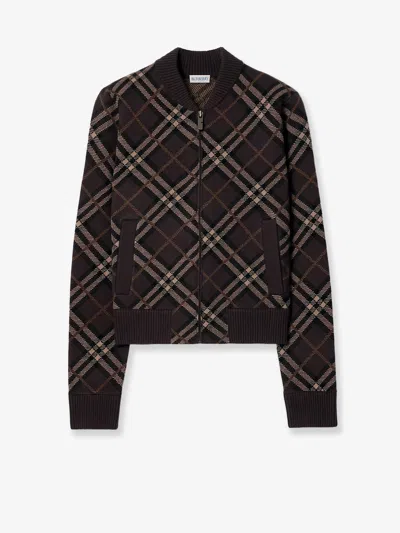 Burberry Men Gene Wool And Cashmere Cardigan In Brown