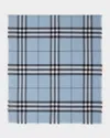 Burberry Men's Giant Check Lightweight Wool Scarf