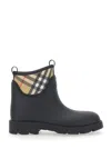 Burberry Marsh Stamp Rubber Ankle Boots In Multi