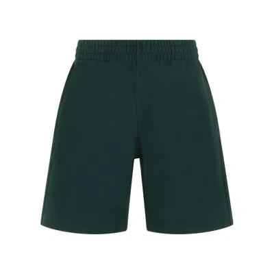 Burberry Men's Green Cotton Shorts For Ss24 In Black