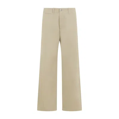 Burberry Men's Green Cotton Trousers For Ss24 Collection