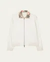 Burberry Glenfields Bomber In White