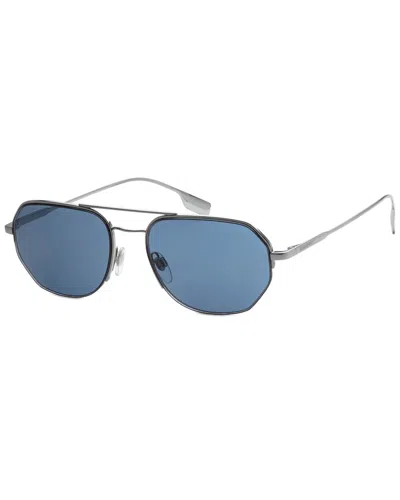 Burberry Men's Henry 57mm Sunglasses In Metallic
