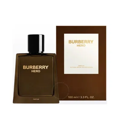 Burberry Men's Hero Parfum 3.3 oz (tester) Fragrances 3616304679407 In White