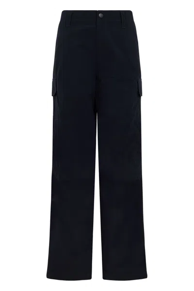 Burberry High-waisted Cargo Pants In Blue