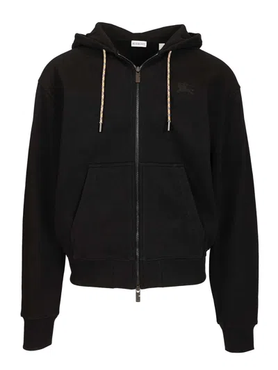 Burberry Men Hoodie In Black
