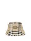 Burberry Multicolor Polyamide Bucket Hat In Brown