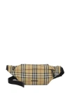 BURBERRY MEN'S ICONIC BURBERRY CHECK BELT BAG FOR FW23